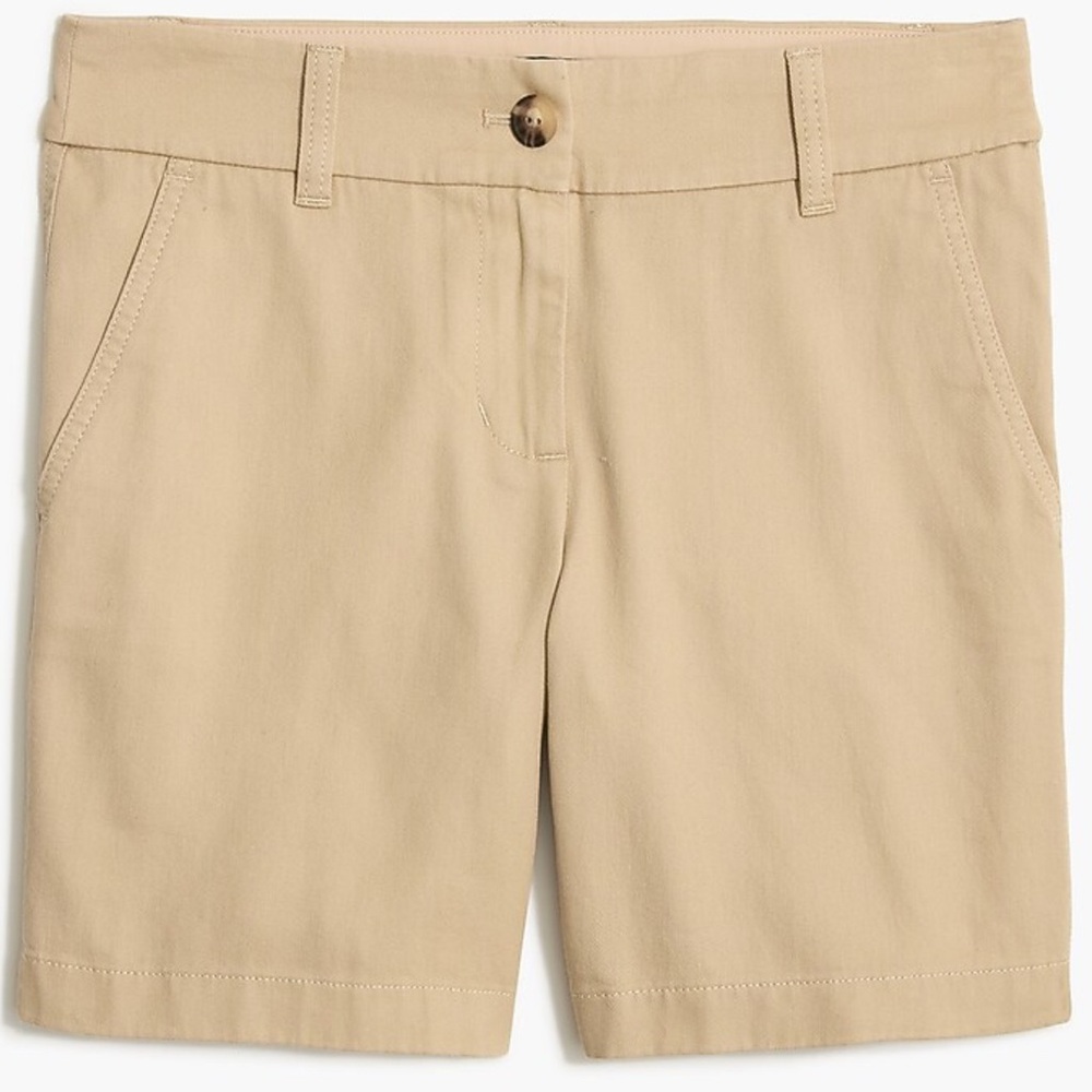 NWT J.Crew Factory 7" classic chino khaki short - Size 10